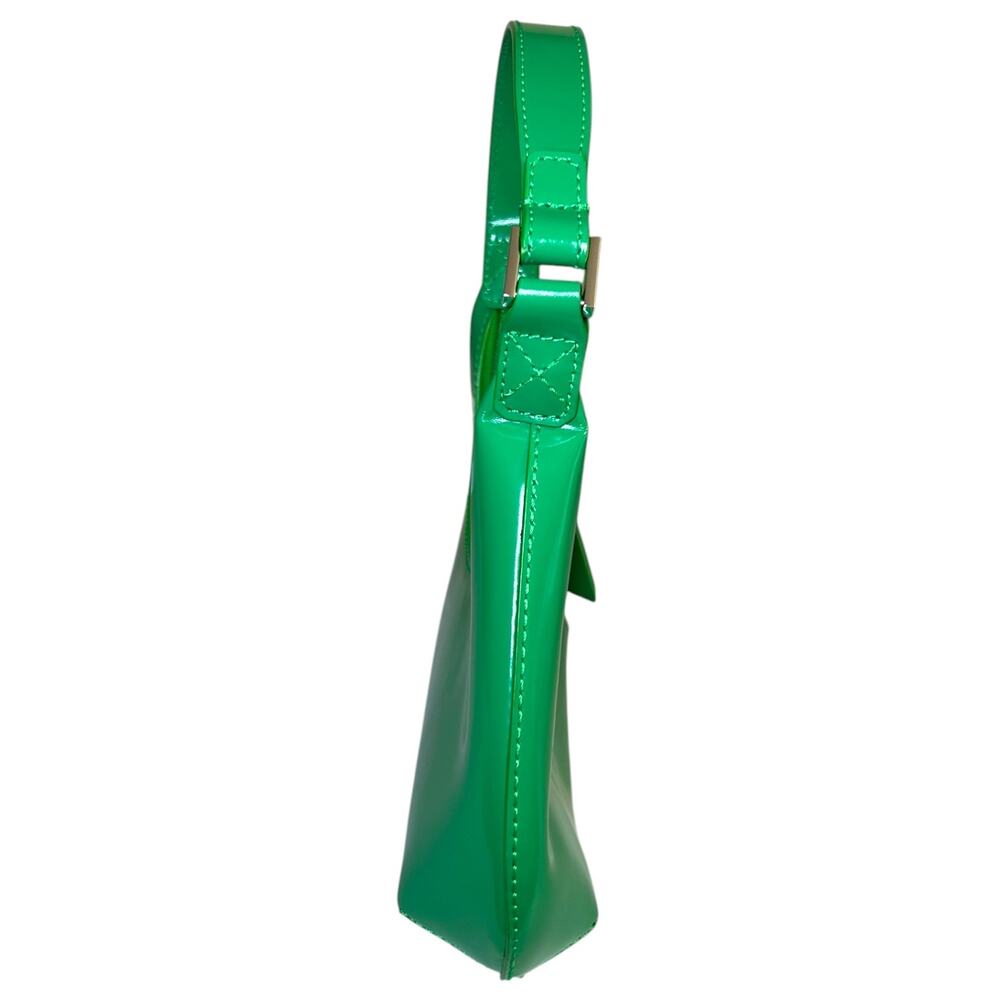 BY FAR, Women's 'Amber' Mini Patent Leather Shoulder Bag, Bright Green, One Size - Picture 5 of 10